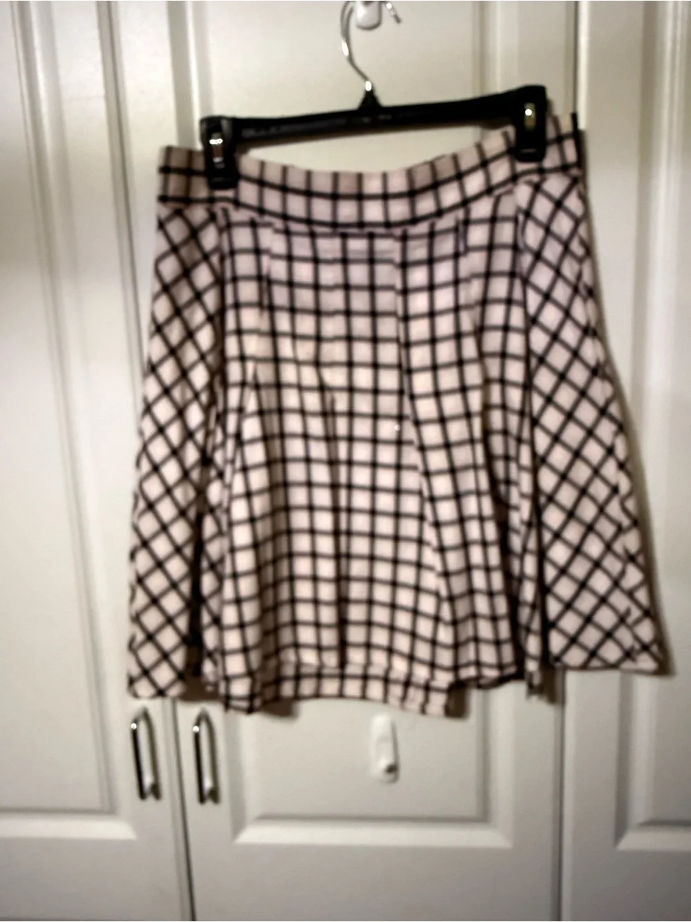 TORRID Black, Pink & White Plaid Circle Skirt
